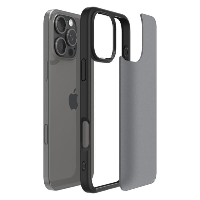 Bild 6, Spigen iPhone 16 Pro Skal Ultra Hybrid Frostad Svart