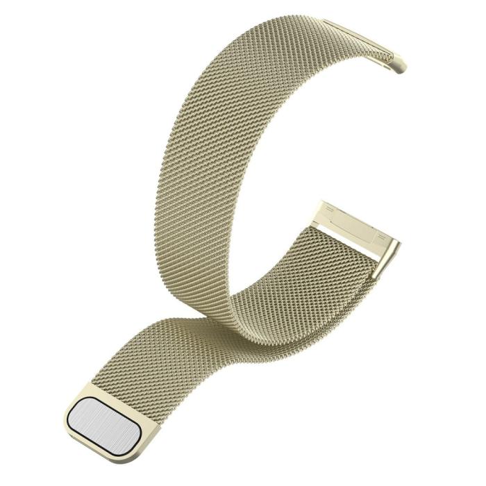 Bild 3, Fitbit Versa 4/Sense 2 Armband Milanese Loop Guld