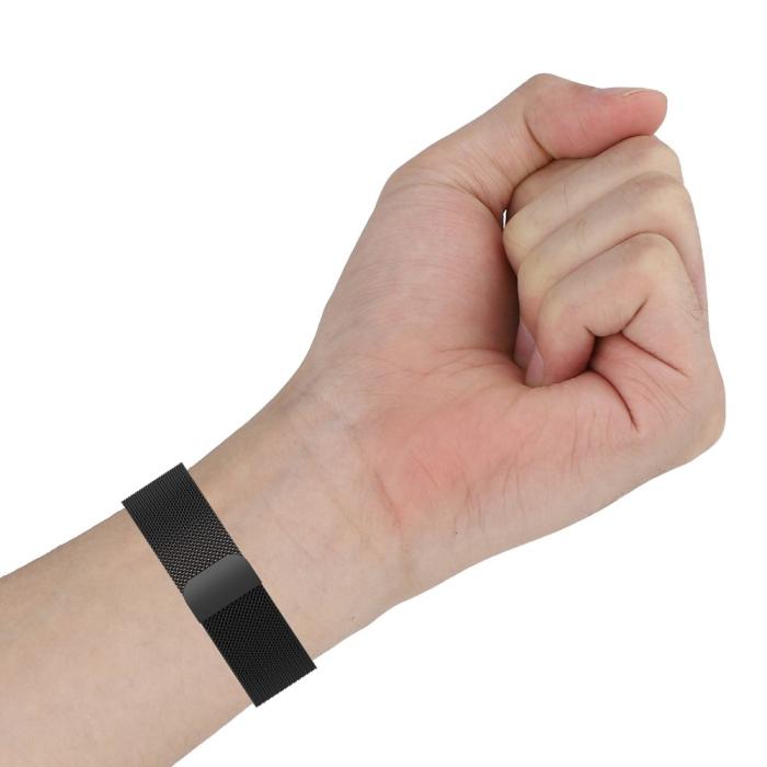 Bild 5, Fitbit Versa 4/Sense 2 Armband Milanese Loop Guld