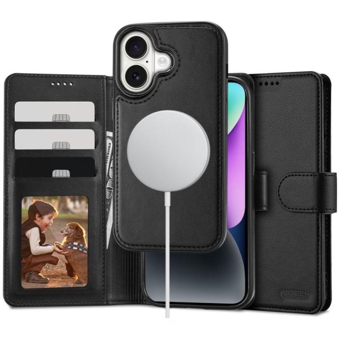 Bild 1, Tech-Protect iPhone 16 MagSafe 2in1 Magnet Fodral / Skal Svart