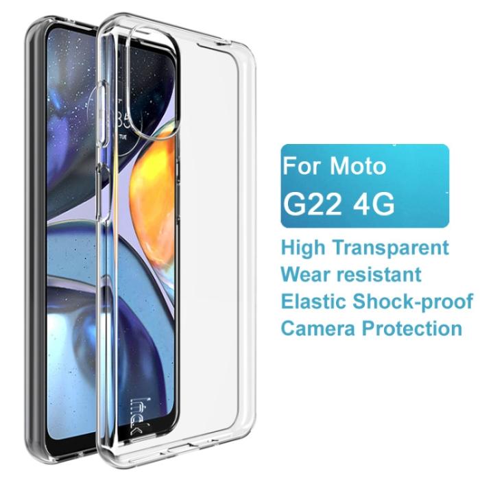 Bild 3, IMAK Motorola Moto G22 Skal Transparent TPU