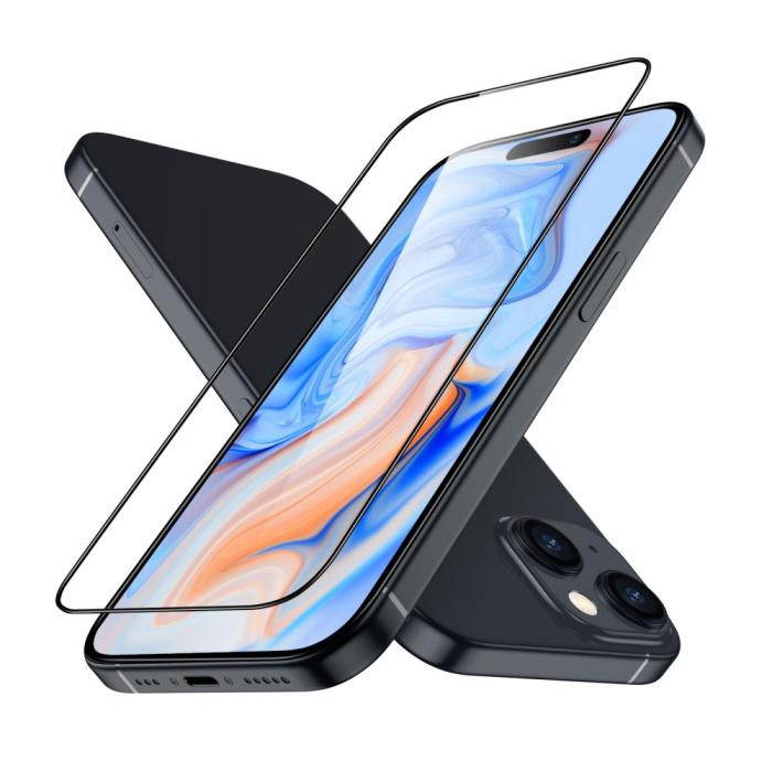 Bild 5, ESR iPhone 15 Plus Skärmskydd Armorite Härdat Glas Svart
