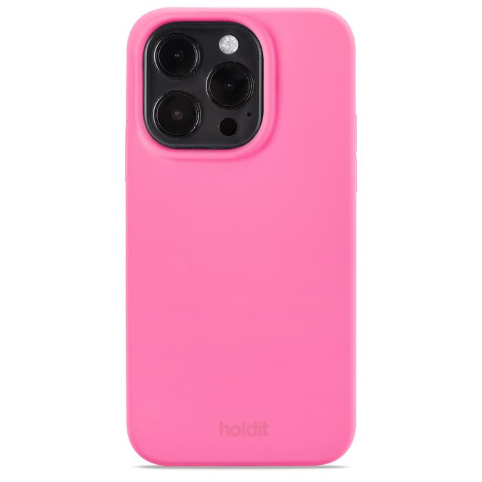 Bild 1, holdit iPhone 14 Pro Skal Silikon Bright Pink