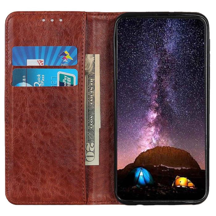 Bild 2, OnePlus Nord 2T 5G Fodral Flip Läder Brun