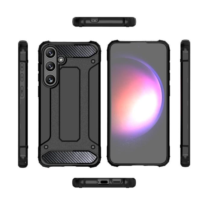 Bild 3, Galaxy S24 Plus Skal Shockproof Armor Hybrid Mörk Blå