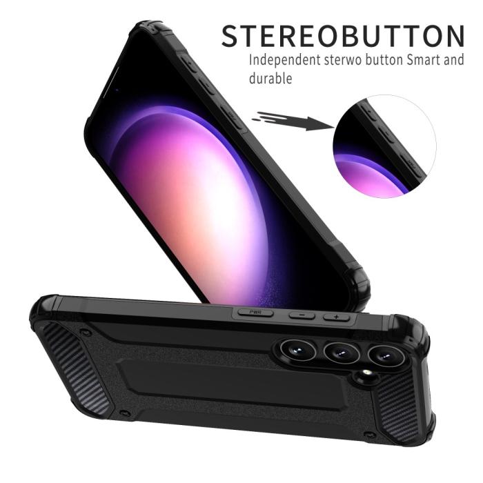 Bild 4, Galaxy S24 Plus Skal Shockproof Armor Hybrid Mörk Blå