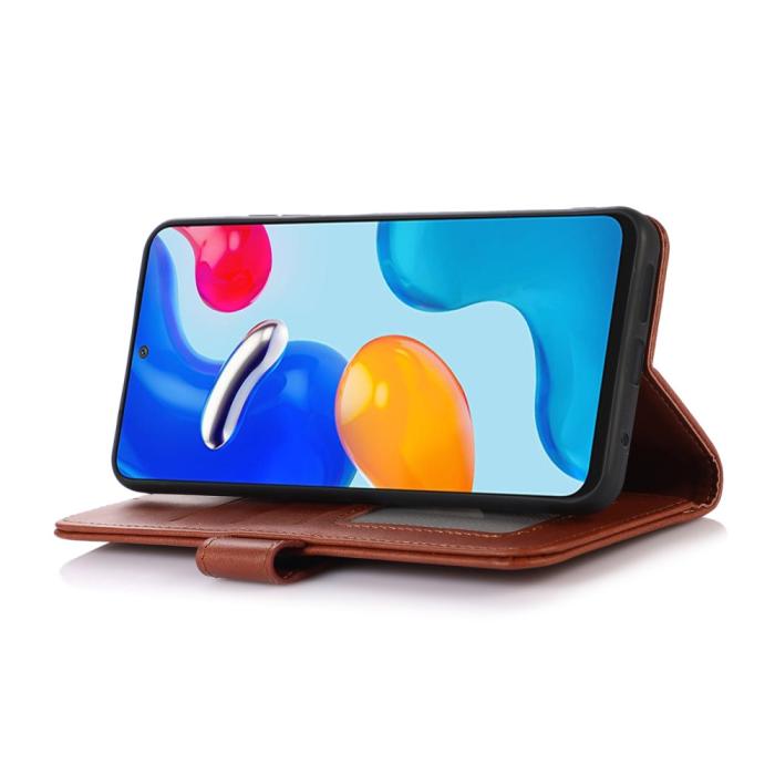 Bild 3, Sony Xperia 10 VI Läder Fodral Läder Solid Brun