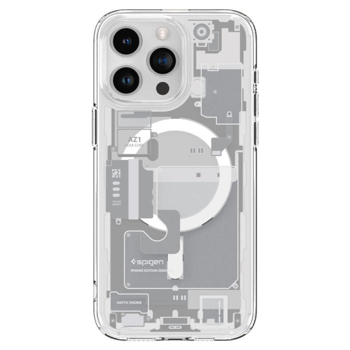 Bild 2, Spigen iPhone 15 Pro Max Skal MagSafe Ultra Hybrid Zero One White