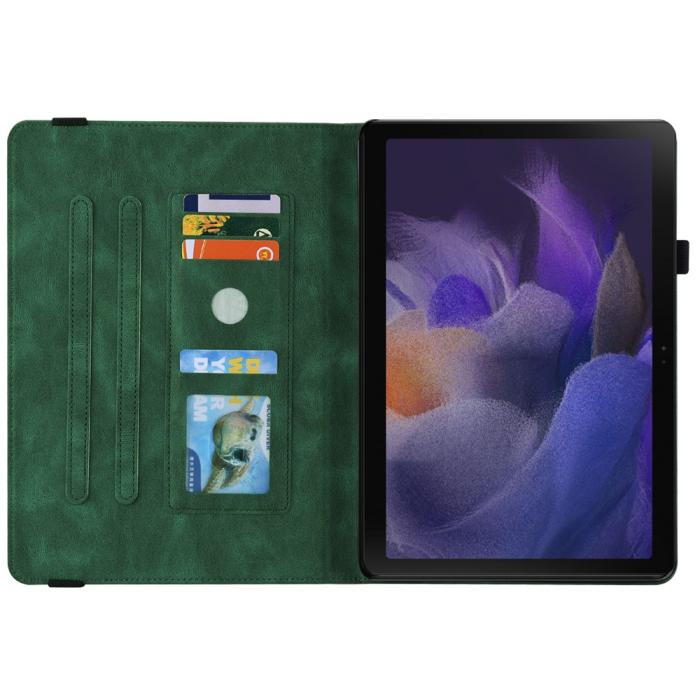 Bild 2, Samsung Galaxy Tab A11 Plus Fodral Butterfly Flower Grön