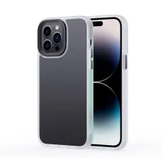 iPhone 15 Pro Max Skal Frostad Hybrid Vit