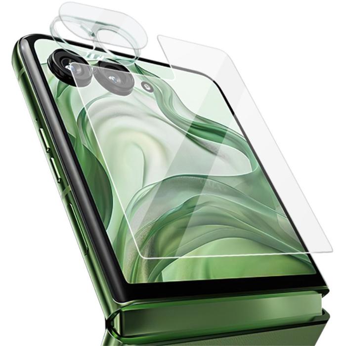 Bild 1, IMAK Motorola Razr 50 Ultra 5G Skärmskydd/Linsskydd Härdat Glas