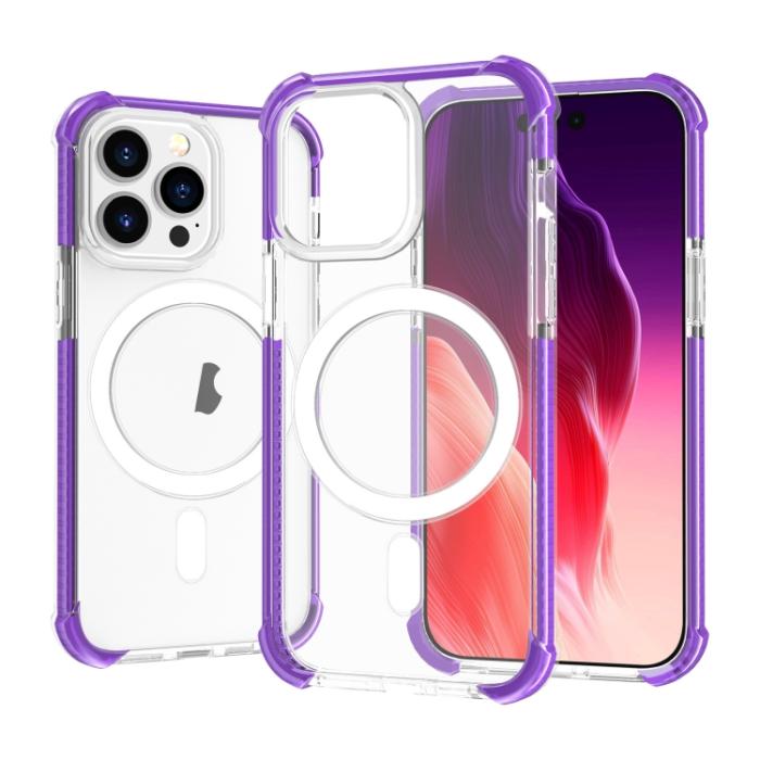 Bild 1, iPhone 15 Pro Skal Shockproof MagSafe Hybrid Lila