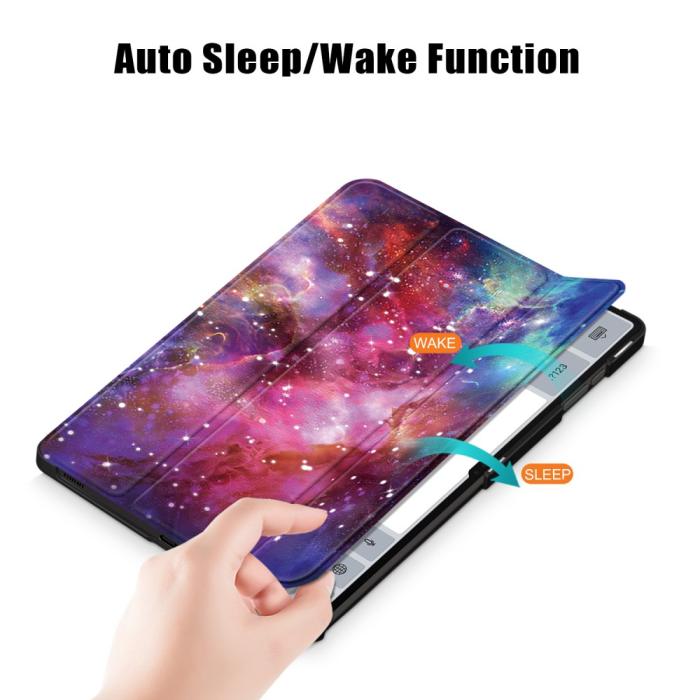 Bild 5, Samsung Galaxy Tab S9 Ultra Fodral Tri-Fold Cosmic Space