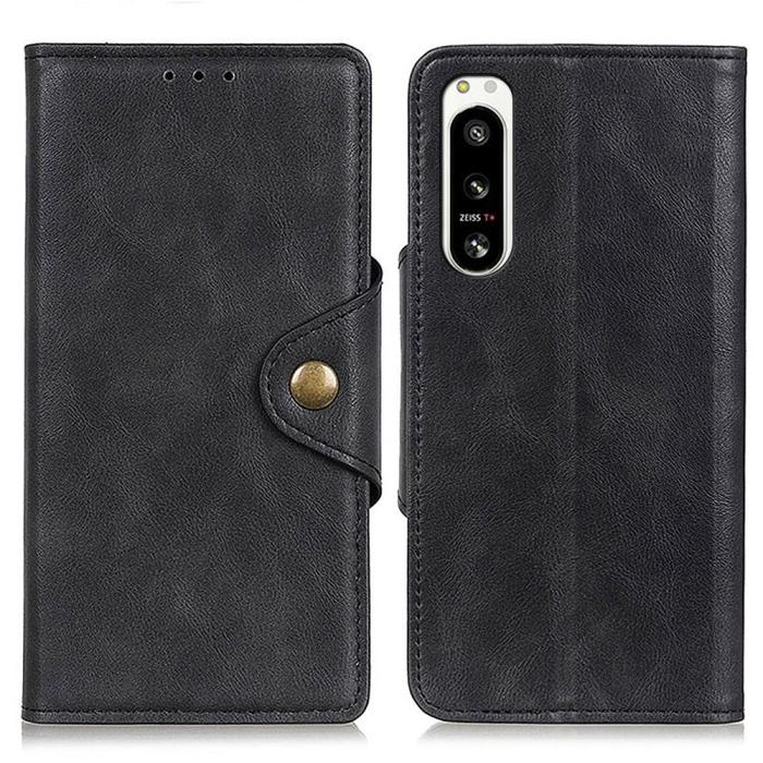Bild 1, Sony Xperia 5 IV Fodral Magnetisk Mässing Svart