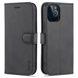 iPhone 13 Mini - AZNS Läder Fodral - Svart