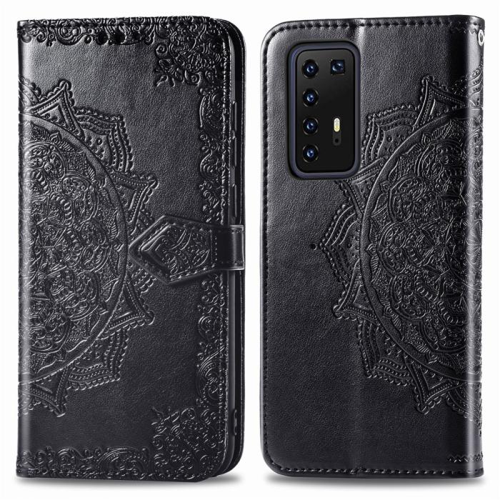 Bild 2, Huawei P40 Pro - Mandala Plånboksfodral - Svart