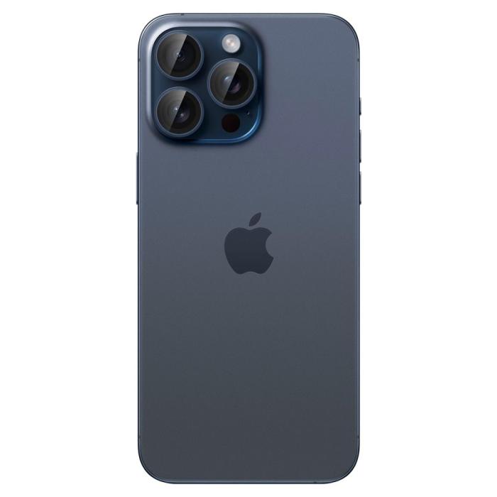 Bild 3, Spigen iPhone 15 Pro/Pro Max/14 Pro/Pro Max 2-PACK Optik.tR 