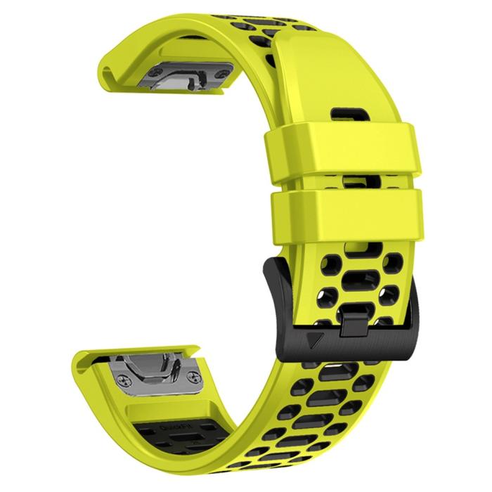 Bild 2, Klockarmband 26 mm Dual-Color Robust Lime/Svart