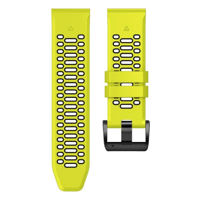 Bild 3, Klockarmband 26 mm Dual-Color Robust Lime/Svart