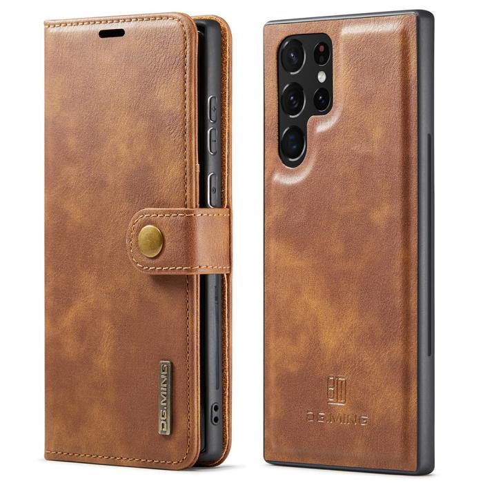 Bild 1, DG.MING Samsung Galaxy S22 Ultra 2in1 Magnet Fodral / Skal Brun