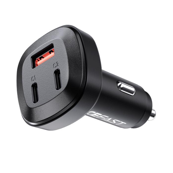 Bild 3, Acefast 66W PD PPS QC Billaddare 2x USB-C / USB-A Svart