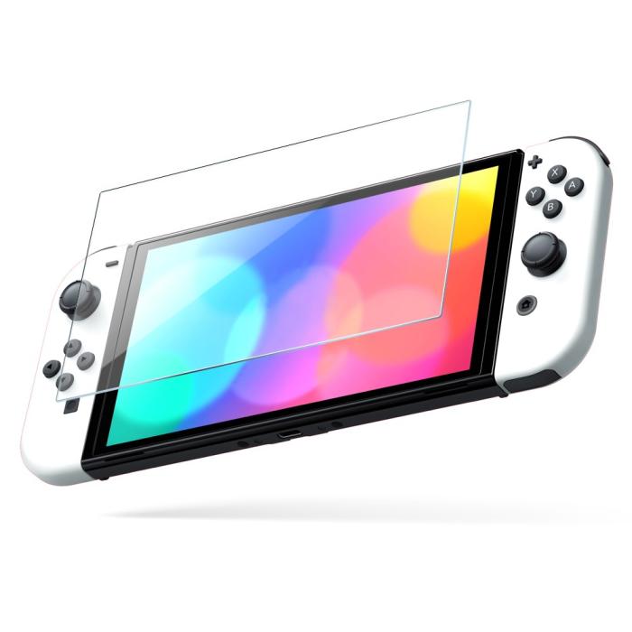 Bild 3, NORTHJO Nintendo Switch OLED 2-PACK Skärmskydd Härdat Glas