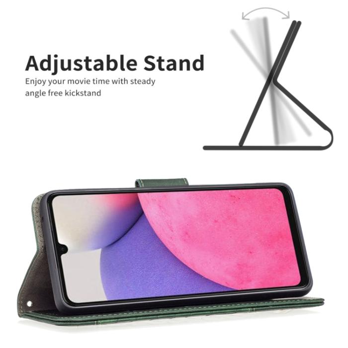 Bild 5, Samsung Galaxy A33 5G Fodral Krokodil Textur Grön