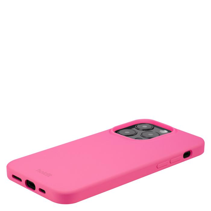 Bild 3, holdit iPhone 14 Pro Skal Silikon Bright Pink