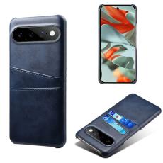 Google Pixel 11 Pro XL Skal PU L&auml;der Med 2 Kortfack Bl&aring;