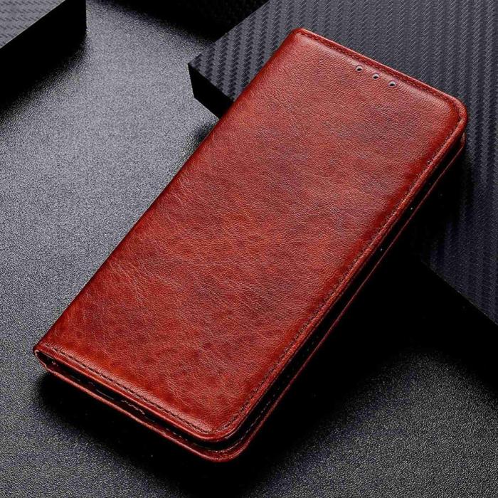 Bild 6, OnePlus Nord 2T 5G Fodral Flip Läder Brun