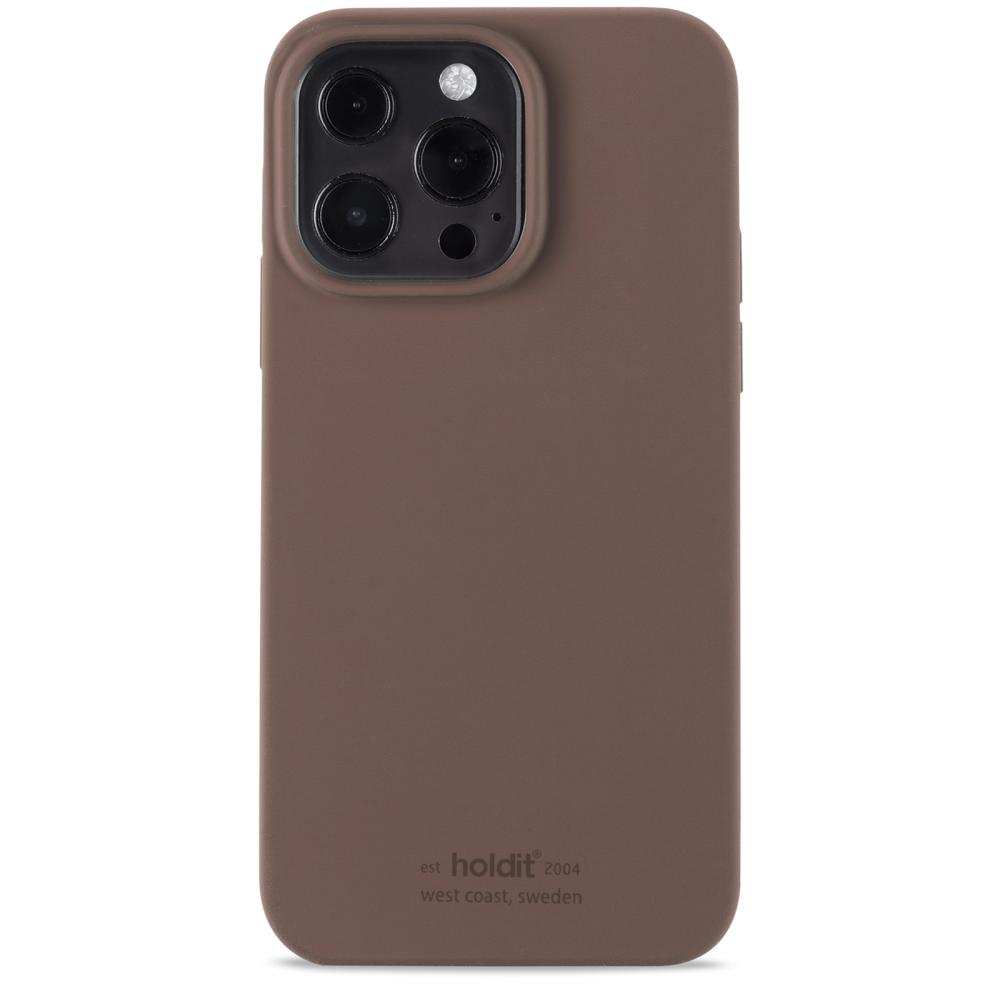 holdit iPhone 13 Pro Skal Silikon Dark Brown