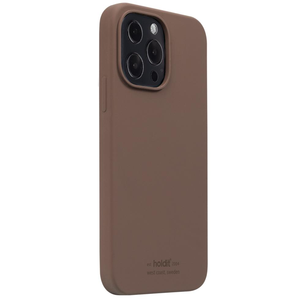 holdit iPhone 13 Pro Skal Silikon Dark Brown