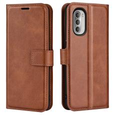 Motorola Moto G51 Fodral PU Läder Brun