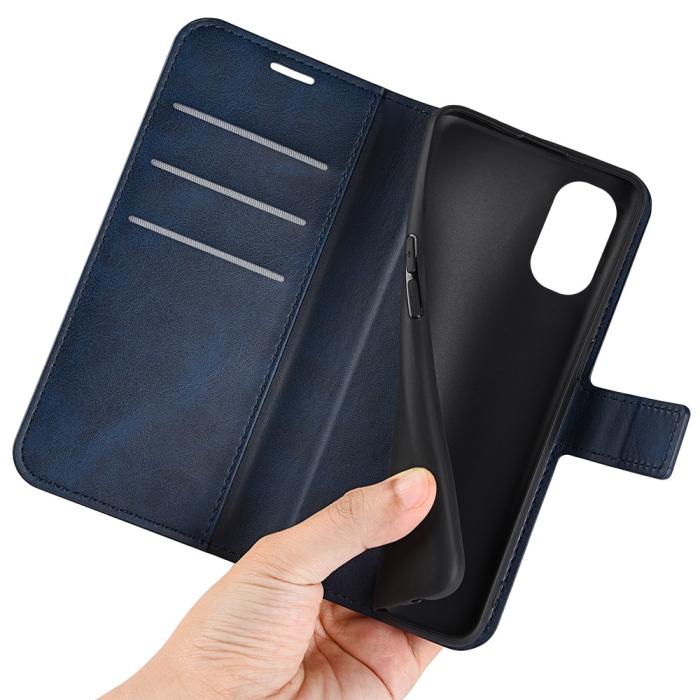 Bild 6, Motorola Moto G51 Fodral PU Läder Blå