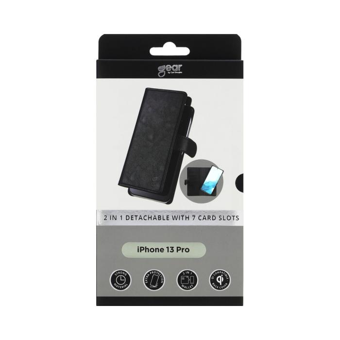 Bild 2, GEAR iPhone 13 Pro 2in1 Magnet Fodral / Skal Flerfack Svart