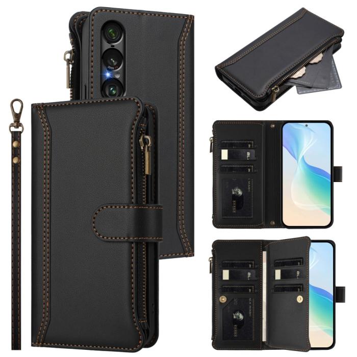 Bild 2, Sony Xperia 1 VII Fodral Multifunktionellt Läder Svart
