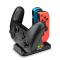 NITHO 2in1 Laddare för Nintendo Switch Joy-Con Dual Svart
