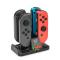NITHO 2in1 Laddare för Nintendo Switch Joy-Con Dual Svart