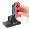 NITHO 2in1 Laddare för Nintendo Switch Joy-Con Dual Svart