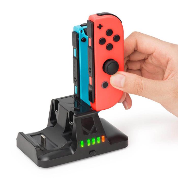 Bild 5, NITHO 2in1 Laddare för Nintendo Switch Joy-Con Dual Svart