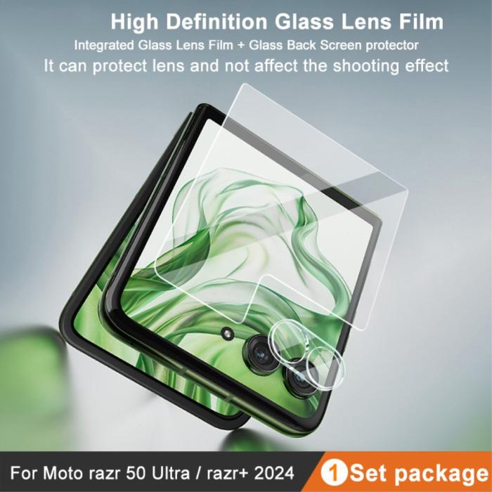Bild 2, IMAK Motorola Razr 50 Ultra 5G Skärmskydd/Linsskydd Härdat Glas