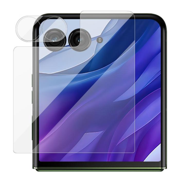 Bild 5, IMAK Motorola Razr 50 Ultra 5G Skärmskydd/Linsskydd Härdat Glas