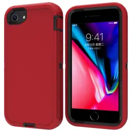 iPhone 7/8/SE (2020/2022) - Shockproof Hybrid Armor Skal - Röd