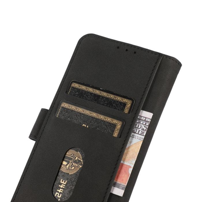 Bild 5, KHAZNEH Xiaomi Redmi Note 14 4G Fodral Retro Läder Svart