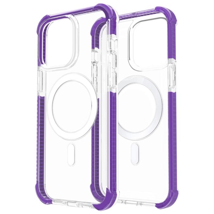 Bild 3, iPhone 15 Pro Skal Shockproof MagSafe Hybrid Lila