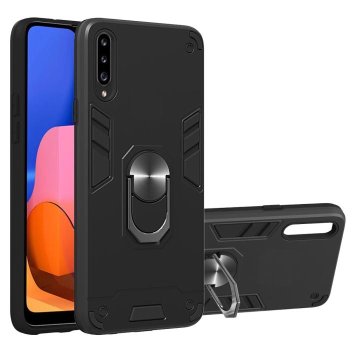 Bild 1, Samsung Galaxy A10 Ring Skal - Svart