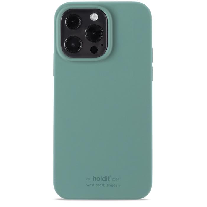 Bild 1, holdit iPhone 13 Pro - Mobilskal Silikon - Moss Green