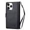 iPhone 12 Mini - 9-korts 2in1 Magnet/Fodral - Svart