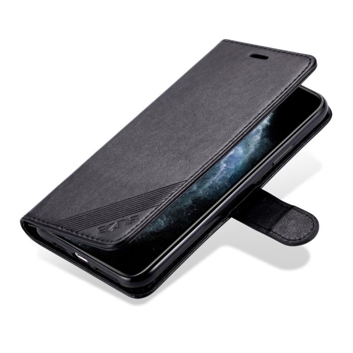 Bild 4, iPhone 13 Mini - AZNS Klassiskt Läder Fodral - Svart