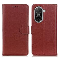 Xiaomi Redmi A5 Fodral Litchi L&auml;der Brun